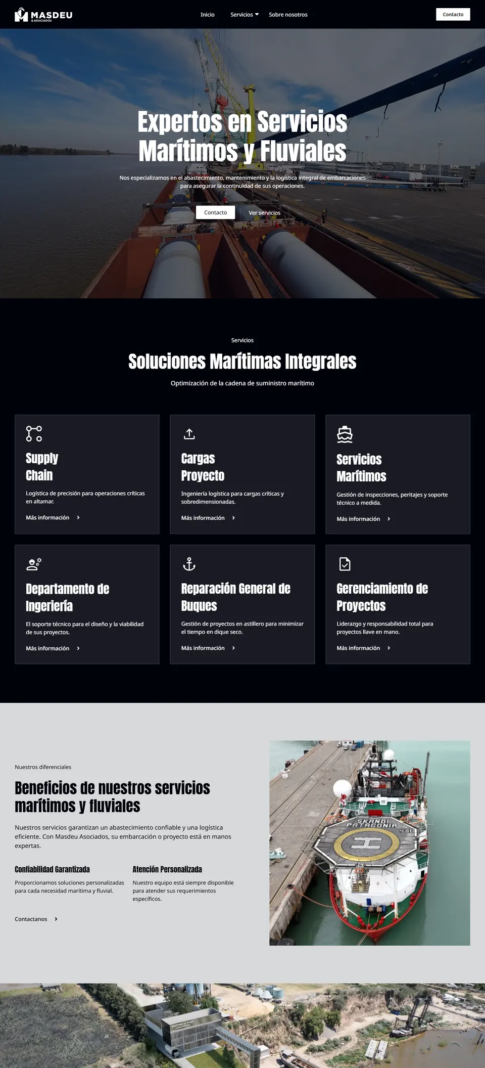 Captura del sitio de Masdeu y Asociados